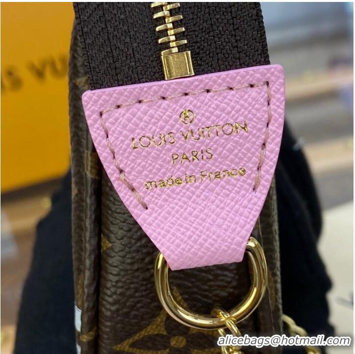 New Fashion Louis Vuitton MINI POCHETTE ACCESSOIRES M81637 pink