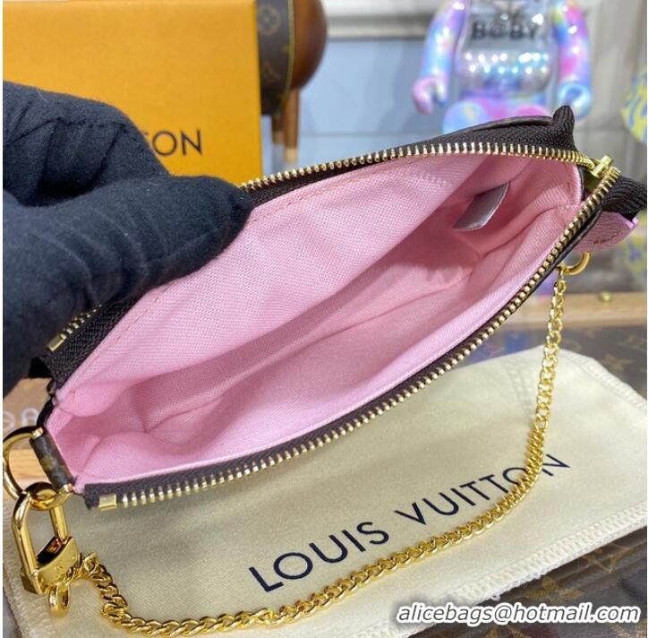 New Fashion Louis Vuitton MINI POCHETTE ACCESSOIRES M81637 pink