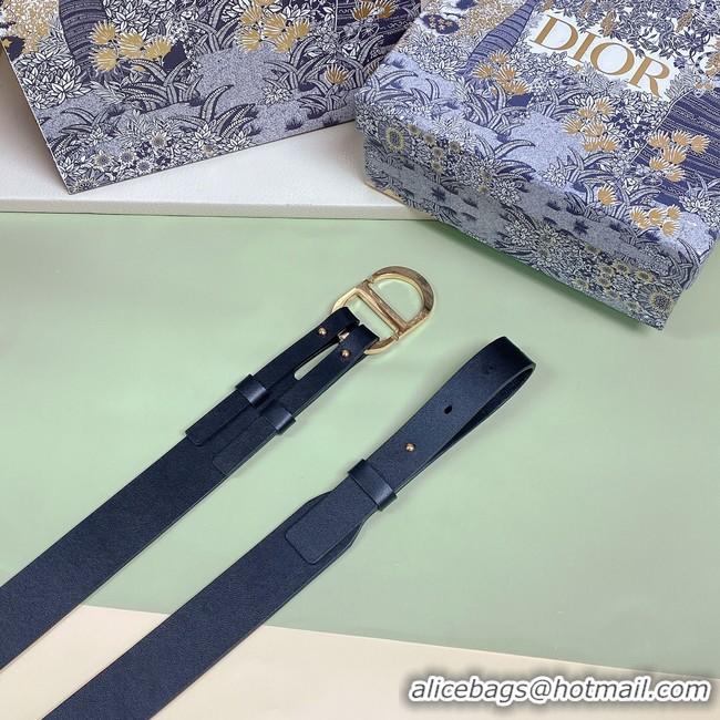 Top Design DIOR 30 MONTAIGNE BELT Black Smooth Calfskin 30 MM B0305UVW