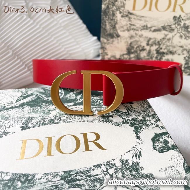 Low Price Dior Leather Belt 30MM 2793