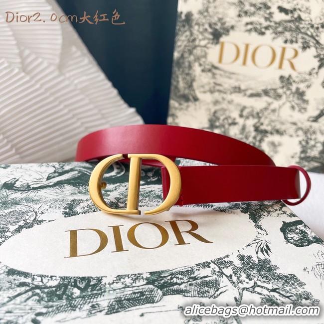 Stylish Dior Leather Belt 20MM 2797