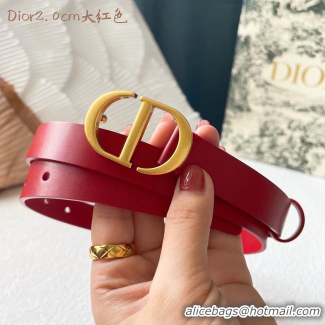 Stylish Dior Leather Belt 20MM 2797