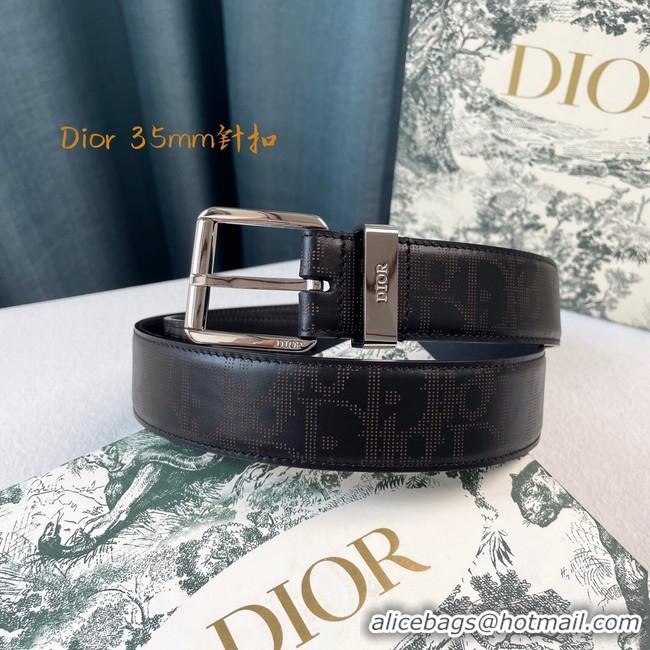 Charming Dior calf leather 35MM BELT M0473S