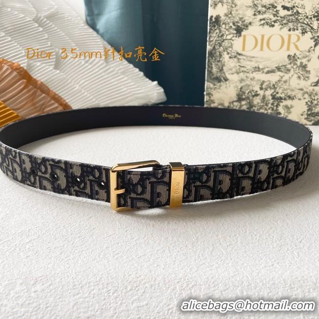 Luxury Discount Dior calf leather 35MM BELT 2803