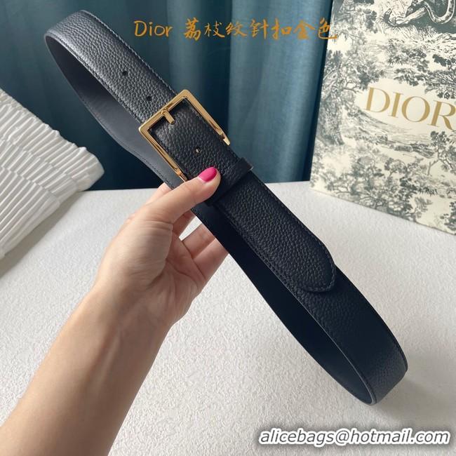 Sumptuous Dior calf leather 35MM BELT 2816