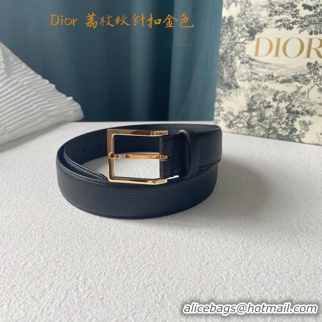 Sumptuous Dior calf leather 35MM BELT 2816