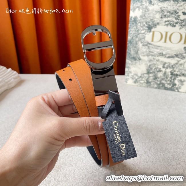 Discount Dior 20MM Leather Belt 7102-1