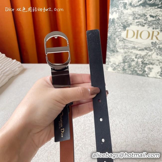 Discount Dior 20MM Leather Belt 7102-1