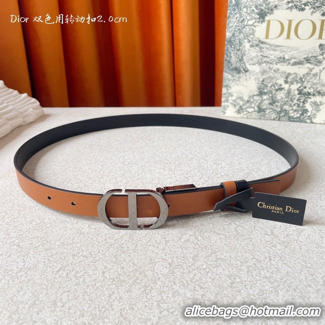 Discount Dior 20MM Leather Belt 7102-1