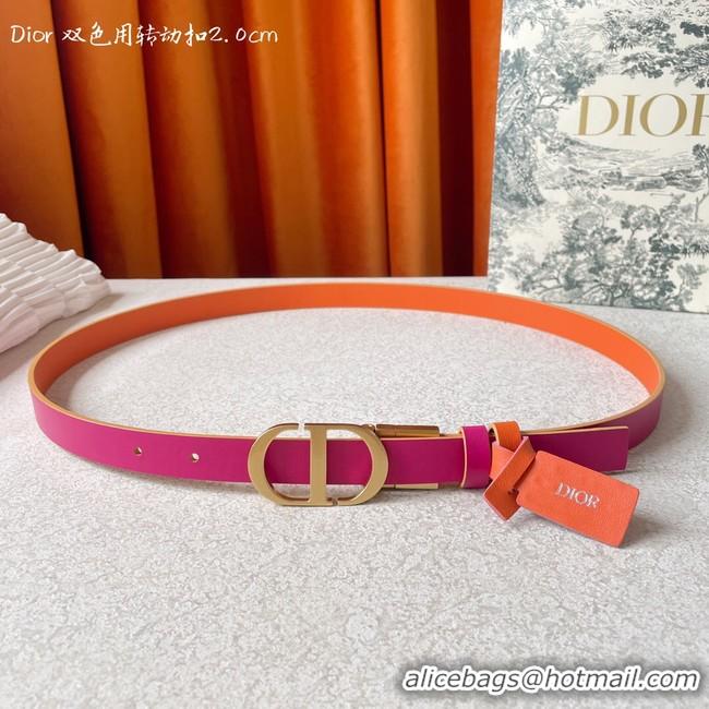 Duplicate Dior 20MM Leather Belt 7102-2