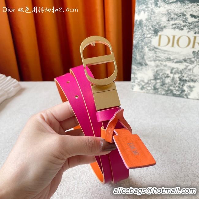 Duplicate Dior 20MM Leather Belt 7102-2