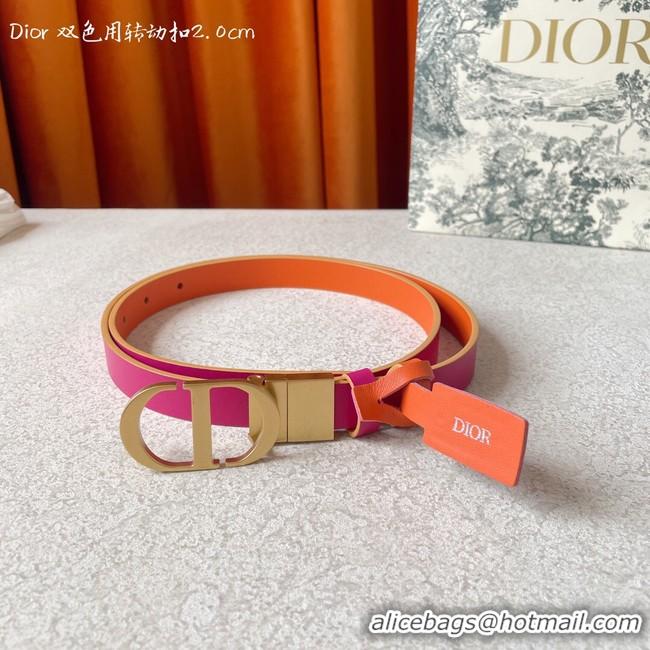 Duplicate Dior 20MM Leather Belt 7102-2