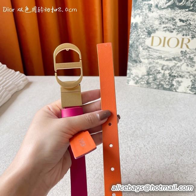 Duplicate Dior 20MM Leather Belt 7102-2