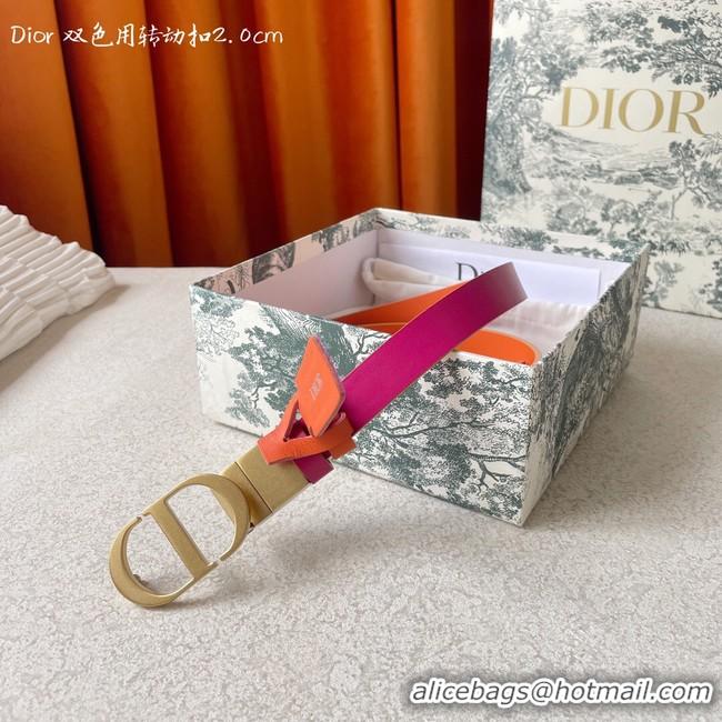 Duplicate Dior 20MM Leather Belt 7102-2