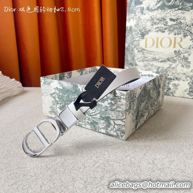 Discount Dior 20MM Leather Belt 7102-4