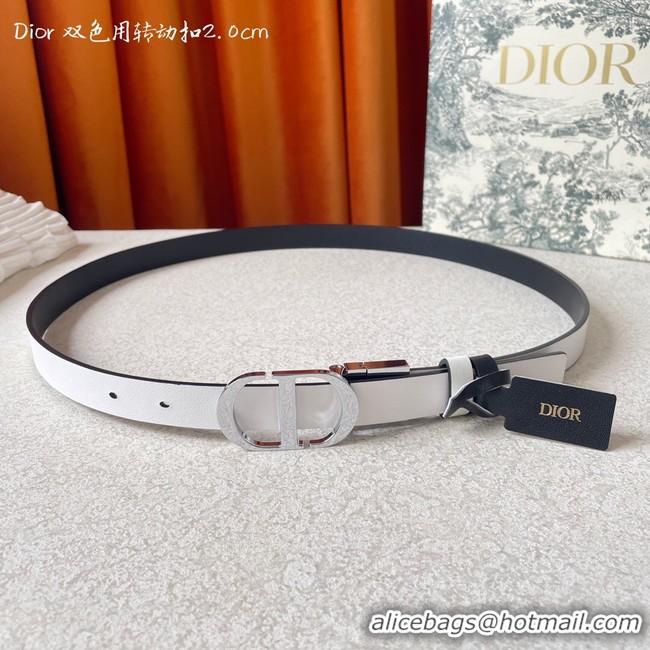 Discount Dior 20MM Leather Belt 7102-4