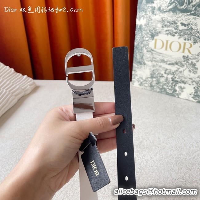 Discount Dior 20MM Leather Belt 7102-4