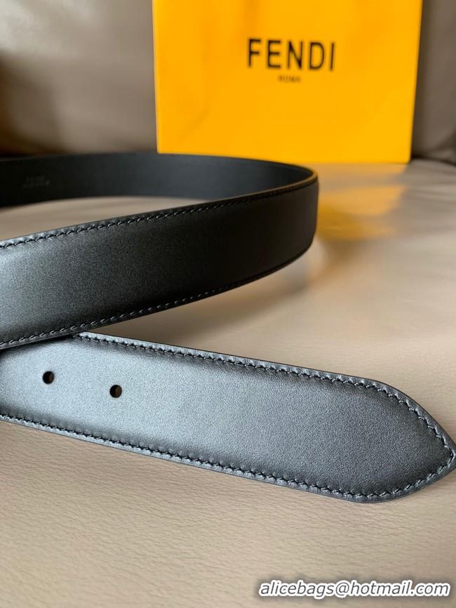 Expensive Fendi 34MM Leather Belt 7113-1