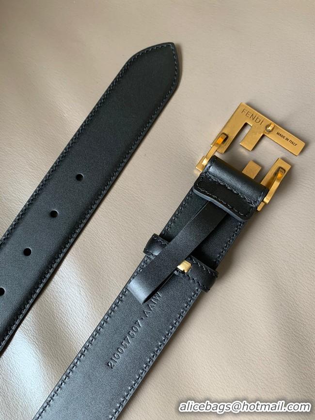 Expensive Fendi 34MM Leather Belt 7113-1