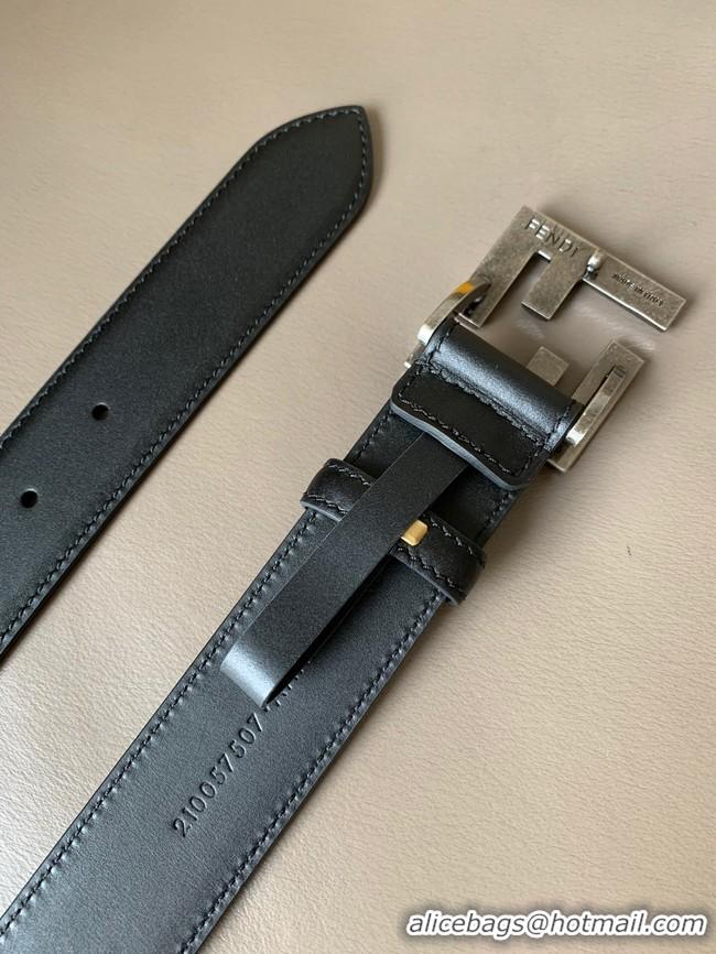 Stylish Fendi 34MM Leather Belt 7113-2