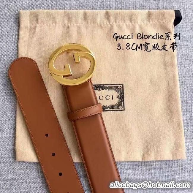 Best Product Gucci Blondie 38MM leather belt 703147-1