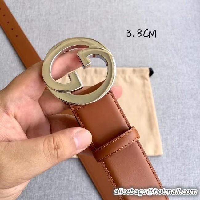 Luxurious Gucci Blondie 38MM leather belt 703147-2