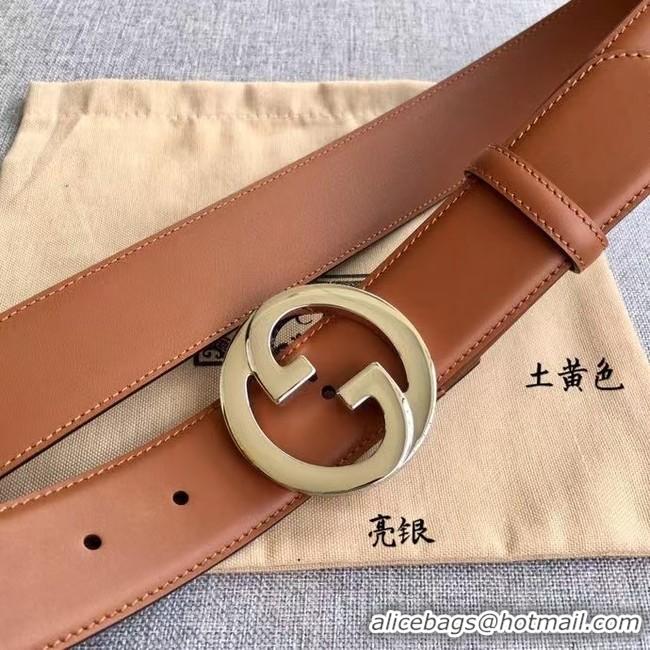 Luxurious Gucci Blondie 38MM leather belt 703147-2