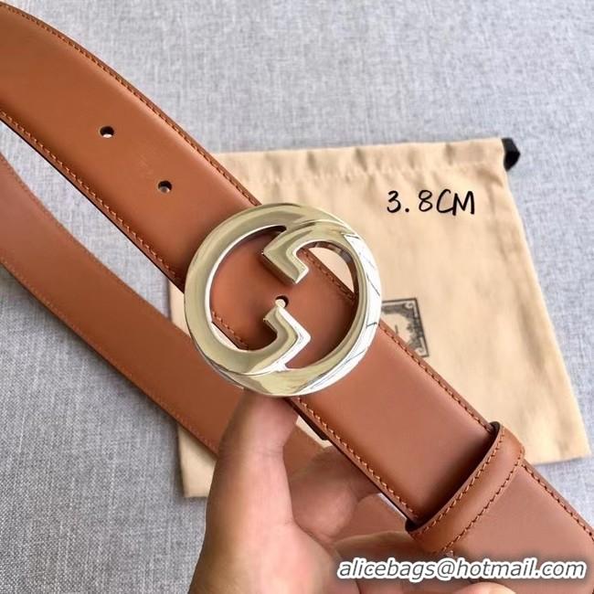 Luxurious Gucci Blondie 38MM leather belt 703147-2