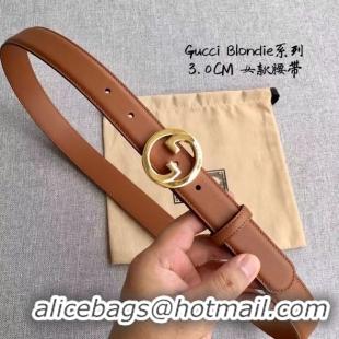 Best Price Gucci Blondie 30MM leather belt 703148-2