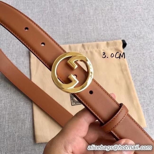 Best Price Gucci Blondie 30MM leather belt 703148-2