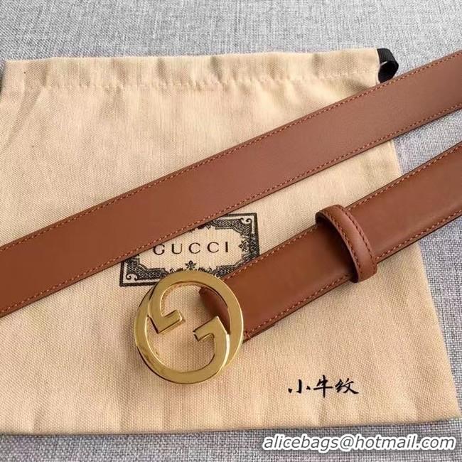 Best Price Gucci Blondie 30MM leather belt 703148-2