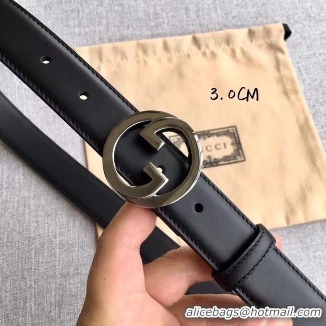 Sumptuous Gucci Blondie 30MM leather belt 703148-4