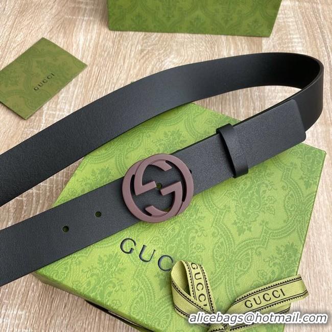 Perfect Gucci Leather Belt 7104-9