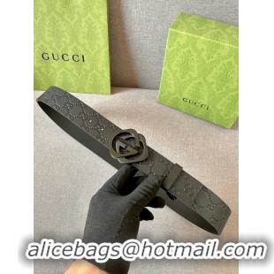 Sophisticated Gucci Leather Belt 7104-11