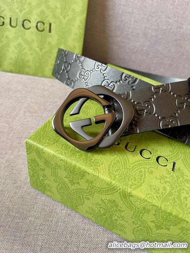 Sophisticated Gucci Leather Belt 7104-11