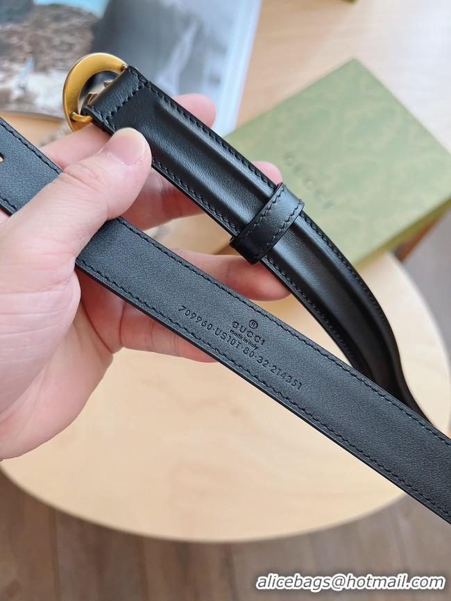 Sophisticated Gucci 25MM Leather Belt 7105-1