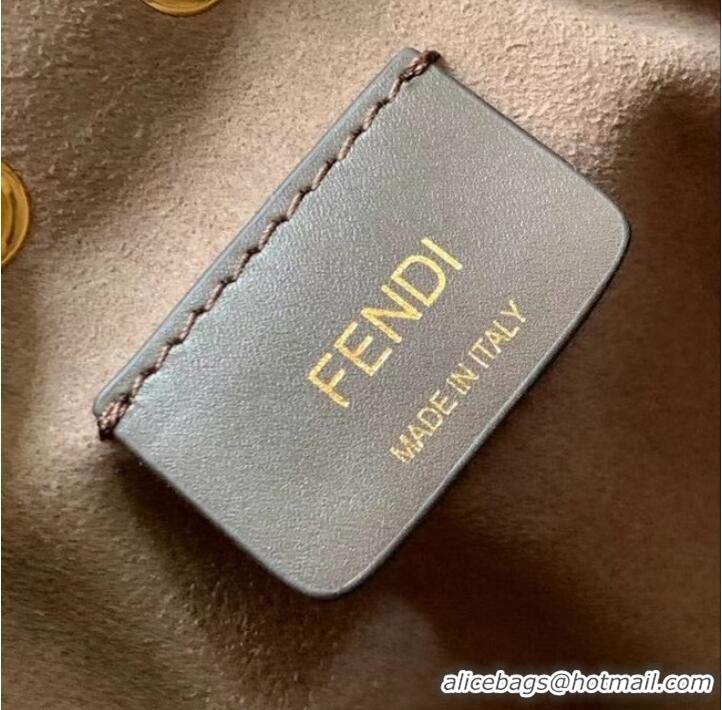 Inexpensive FENDI Mon Tresor leather mini-bag 8BS010 brown