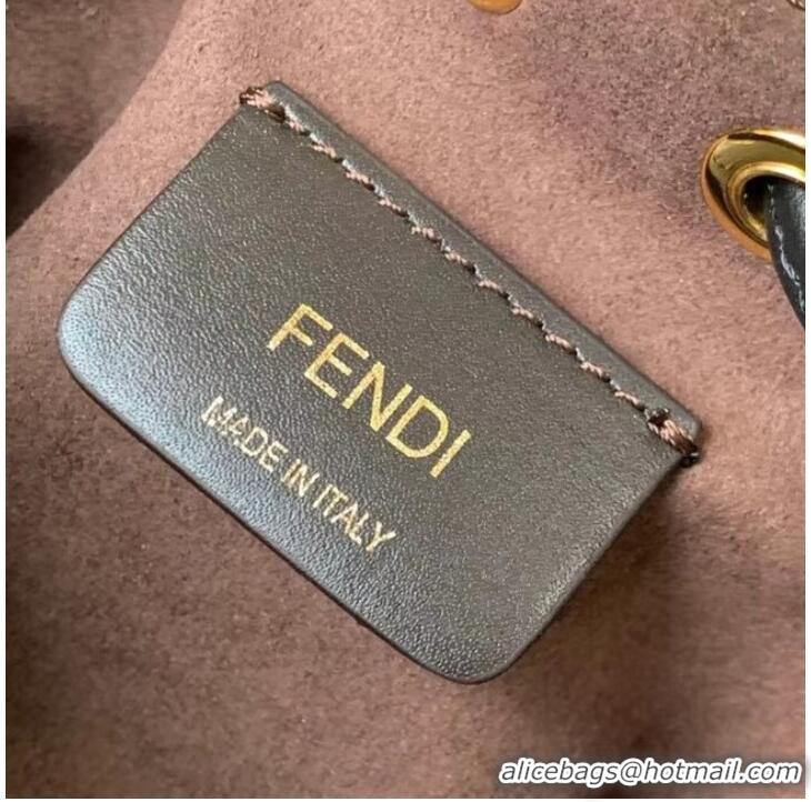 Good Product FENDI Mon Tresor leather mini-bag 8BS010 black