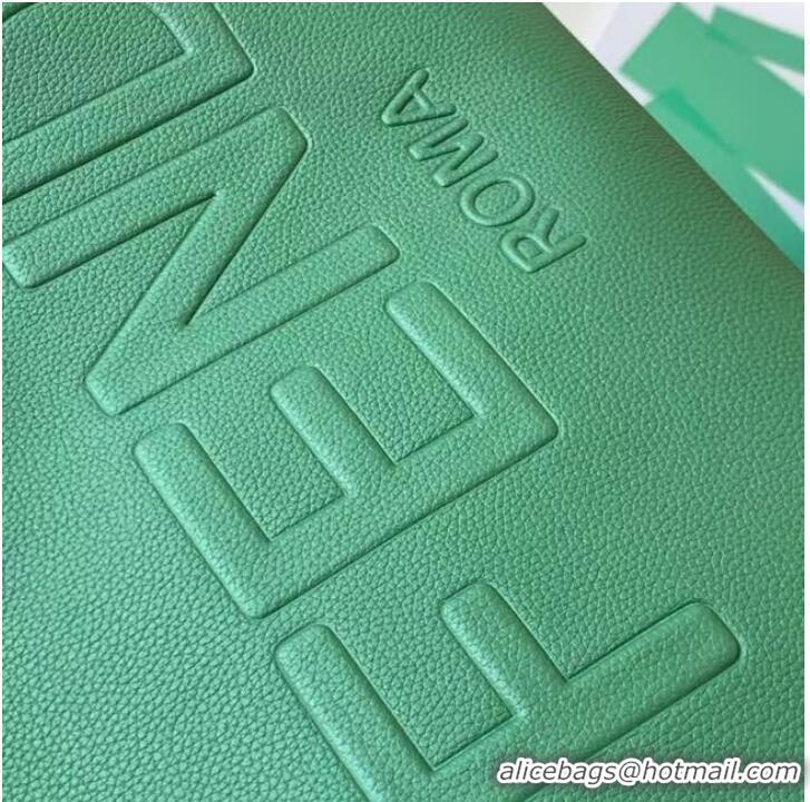 Well Crafted Fendi Sunshine Medium leather shopper 8BH386A green