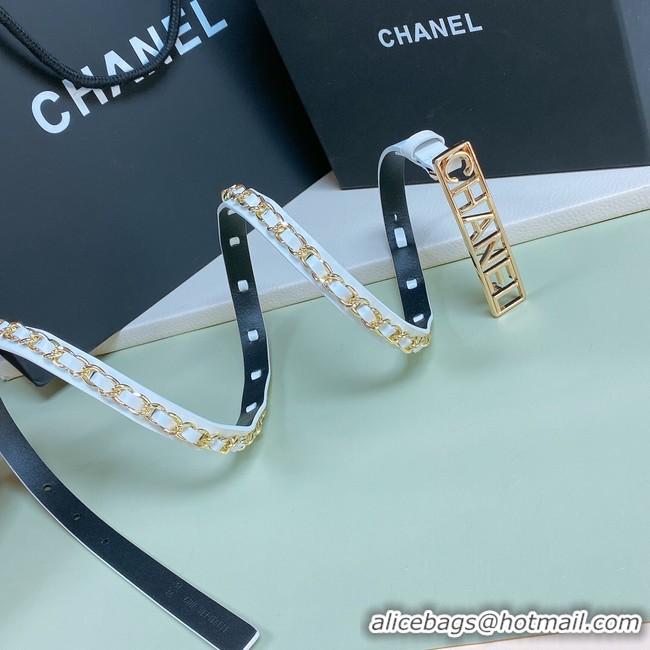 Good Looking Chanel Leather Belt 15MM CH2570