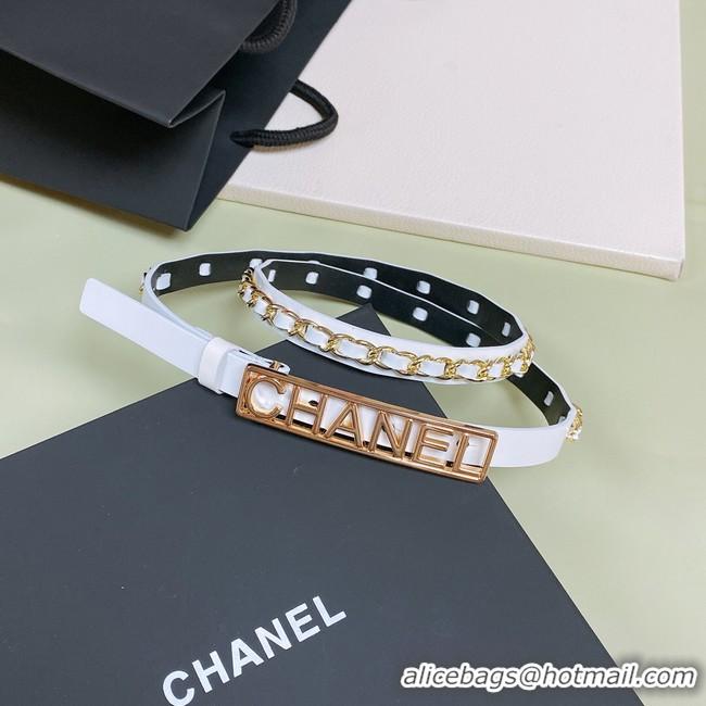 Good Looking Chanel Leather Belt 15MM CH2570