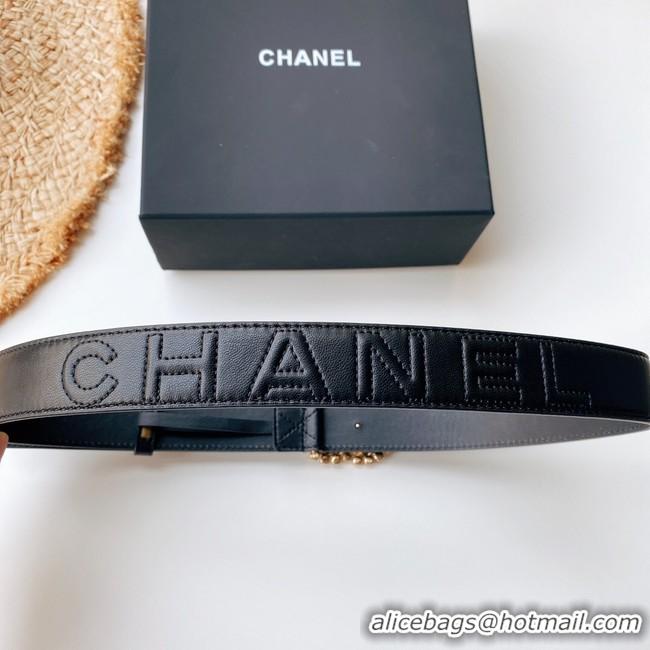 Good Quality Chanel 30MM Leather Belt CH2587