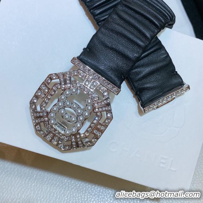 1:1 aaaaa Chanel 30MM Leather Belt 7114-1