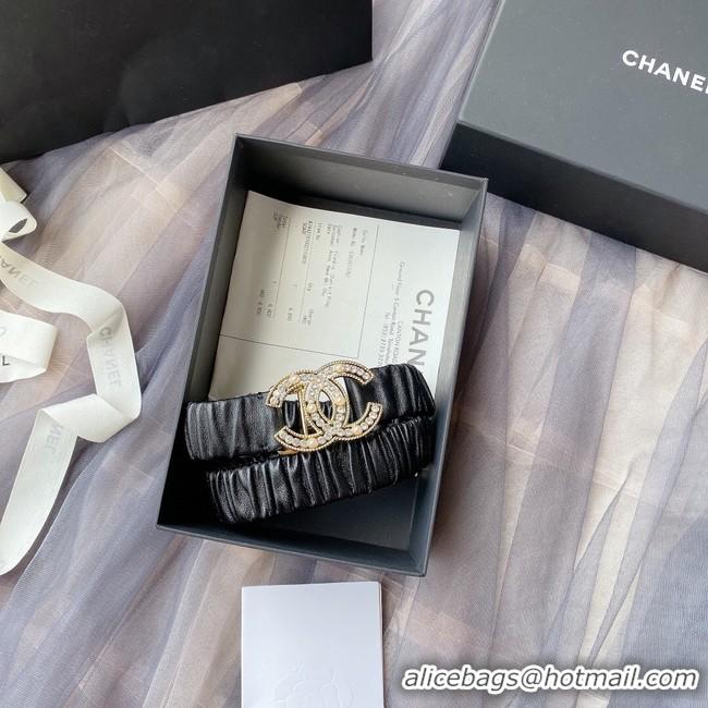 Shop Duplicate Chanel 30MM Leather Belt 7114-3