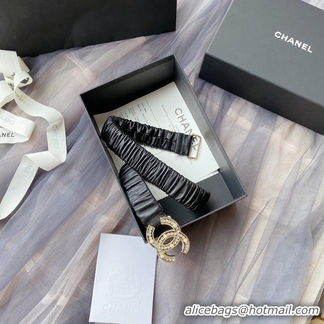 Shop Duplicate Chanel 30MM Leather Belt 7114-3