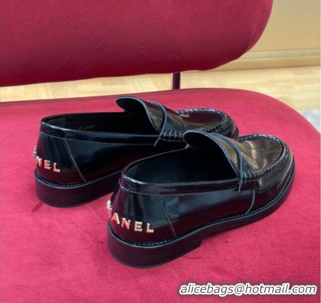 Popular Style Chanel Patent Calfskin Loafers G39190 Black