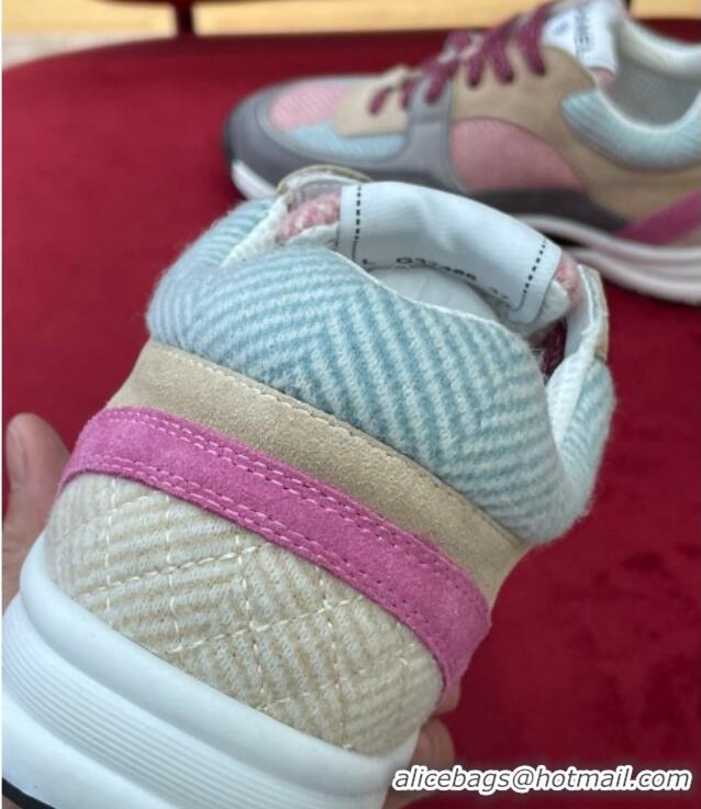 Low Cost Chanel Fabric Sneakers G39597 Gray/Pink