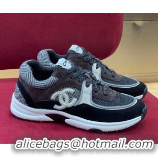 Trendy Design Chanel Fabric Sneakers G39597 Gray/Black