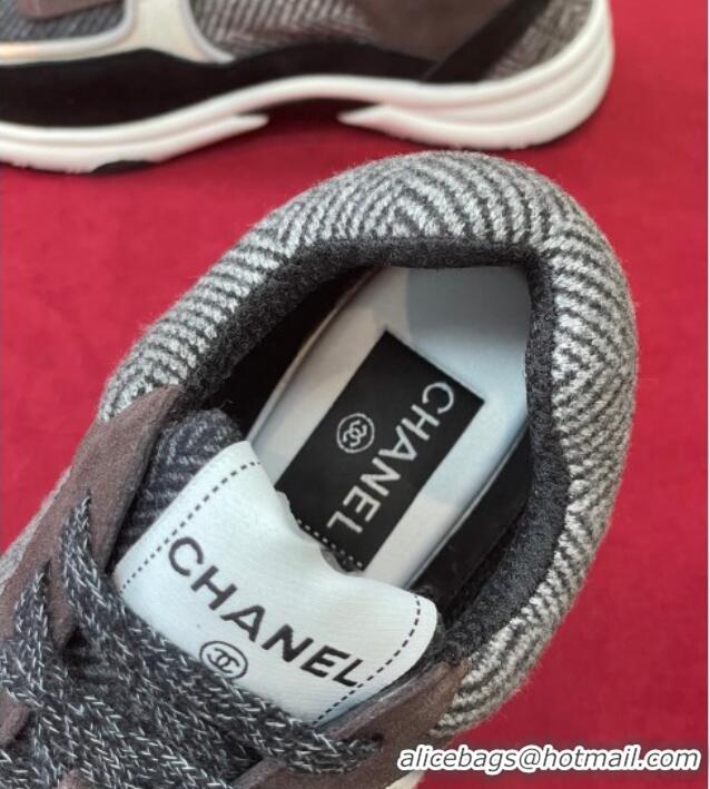 Trendy Design Chanel Fabric Sneakers G39597 Gray/Black