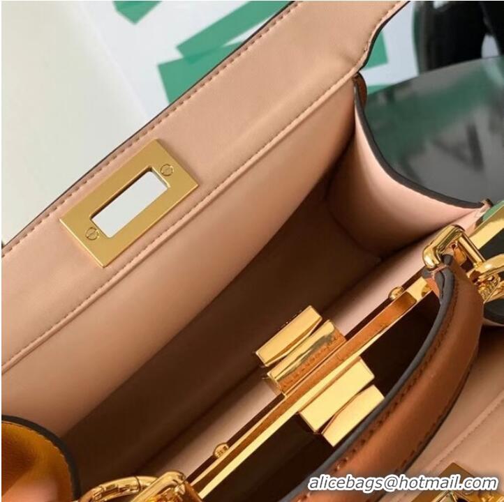 Good Product Fendi Peekaboo Iseeu Small leather bag 8BN327A Brown